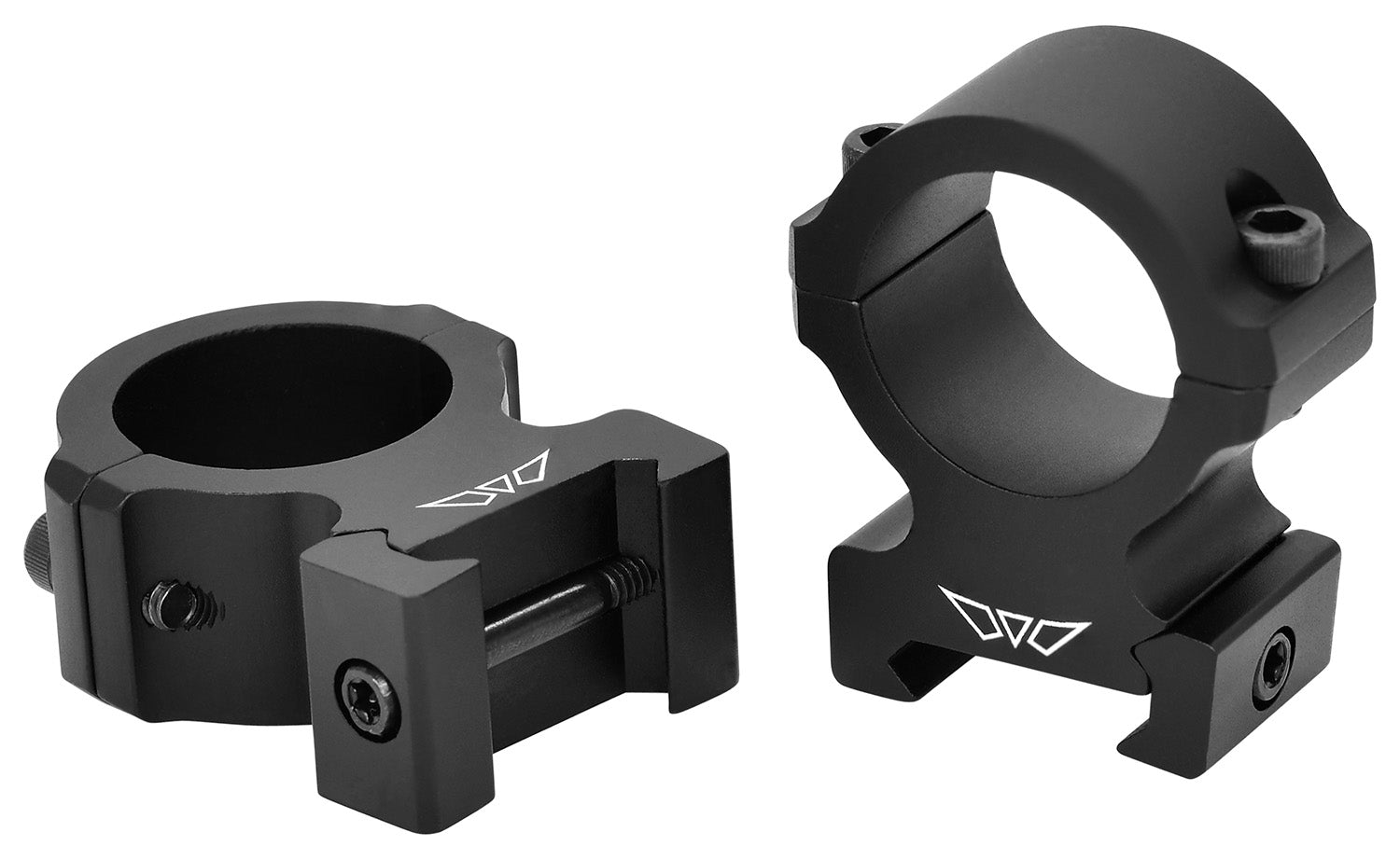 Warne V602M Vapor Horizontal Scope Rings Matte Black 1" High 0 MOA