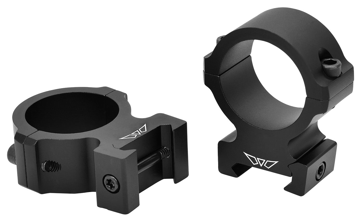 Warne V615M Vapor Horizontal Scope Rings Matte Black 30mm High 0 MOA