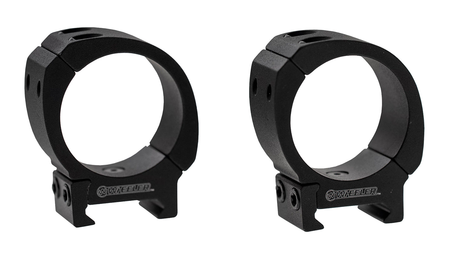 Wheeler 1133754 Sporter Scope Rings Black 34mm Medium Height