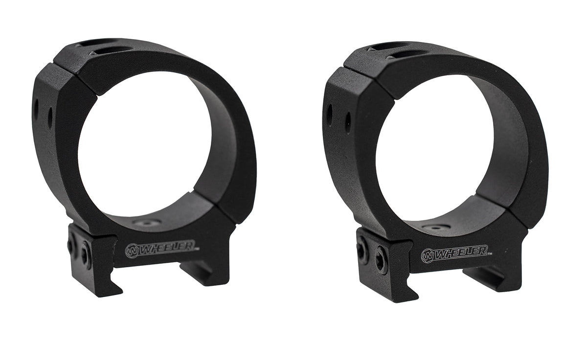 Wheeler 1133750 Sporter Scope Rings Black 30mm Low Profile