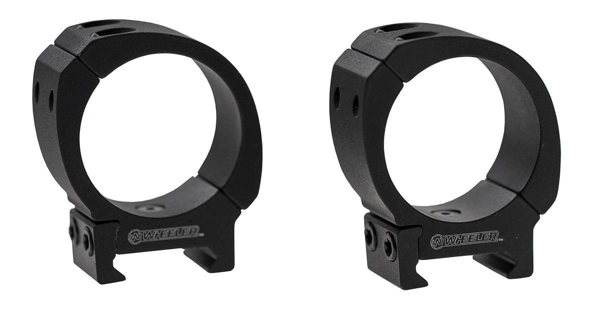 Wheeler 1133751 Sporter Scope Rings Black 30mm Medium Height