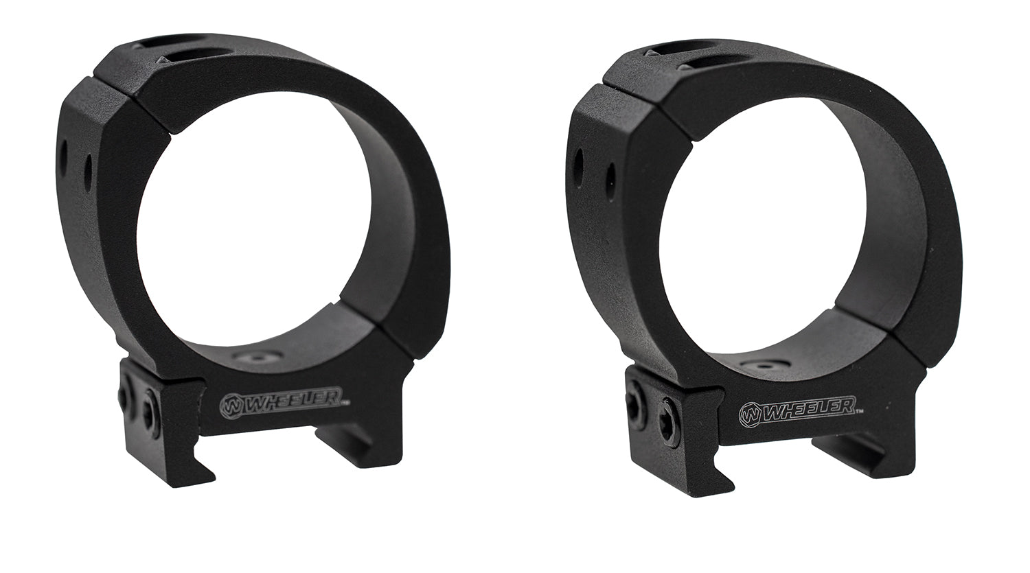 Wheeler 1133751 Sporter Scope Rings Black 30mm Medium Height