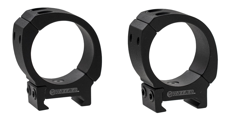 Wheeler 1133751 Sporter Scope Rings Black 30mm Medium Height