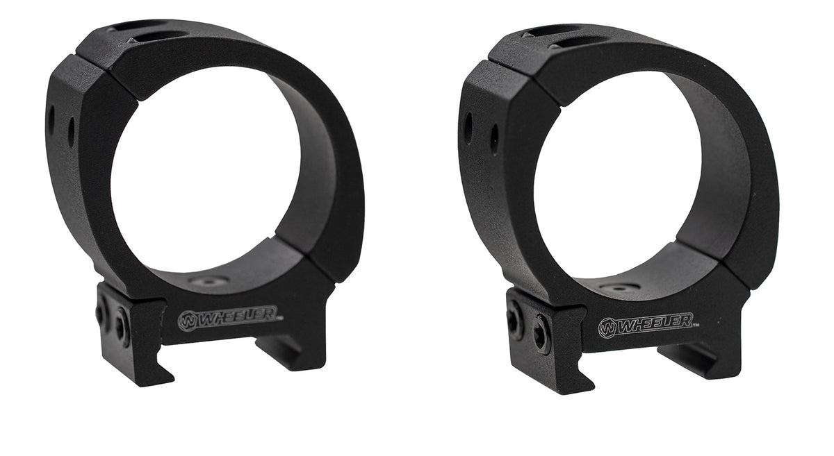 Wheeler 1133752 Sporter Scope Rings Black 30mm High Bi-Weaver/Picatinny
