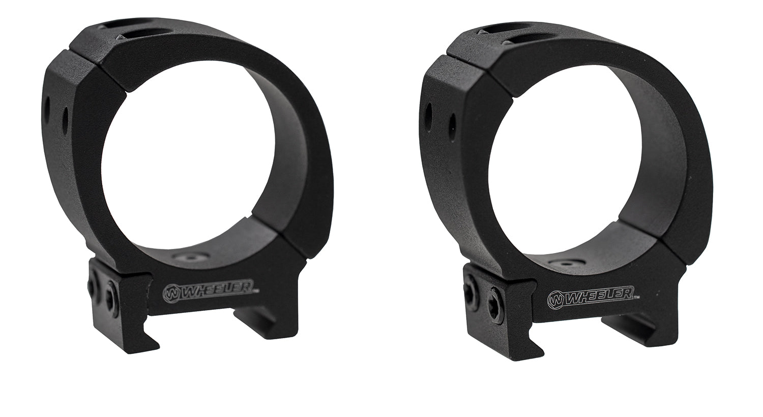 Wheeler 1133752 Sporter Scope Rings Black 30mm High Bi-Weaver/Picatinny