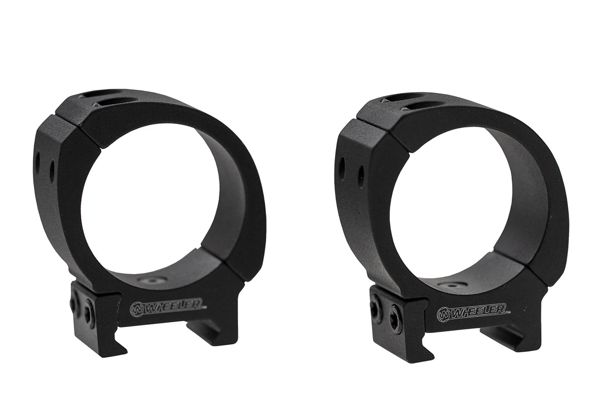 Wheeler 1133748 Sporter Scope Rings Black 1" Medium Height