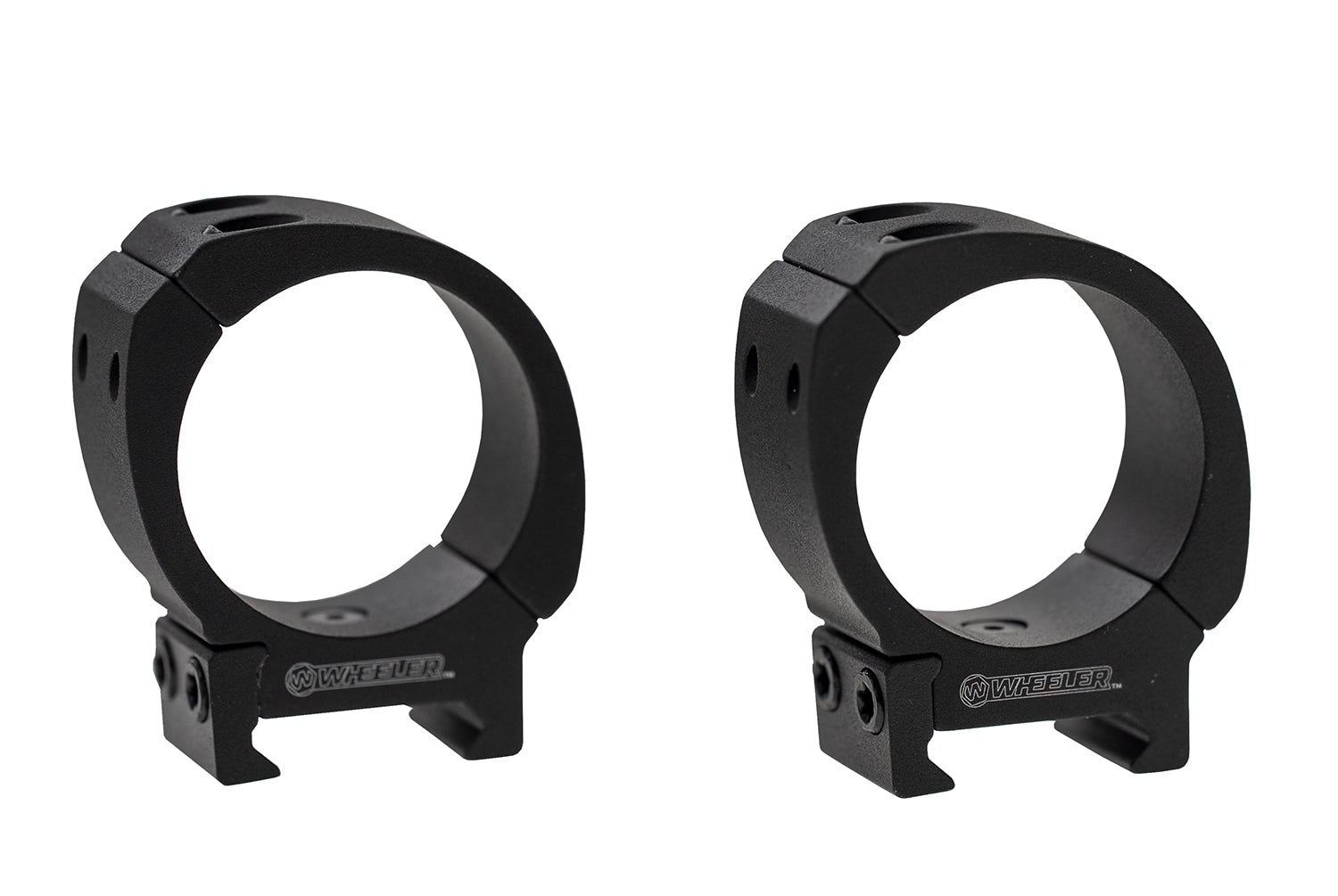 Wheeler 1133748 Sporter Scope Rings Black 1" Medium Height