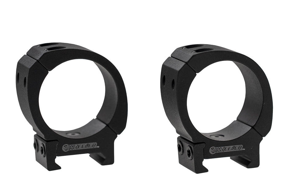 Wheeler 1133748 Sporter Scope Rings Black 1" Medium Height