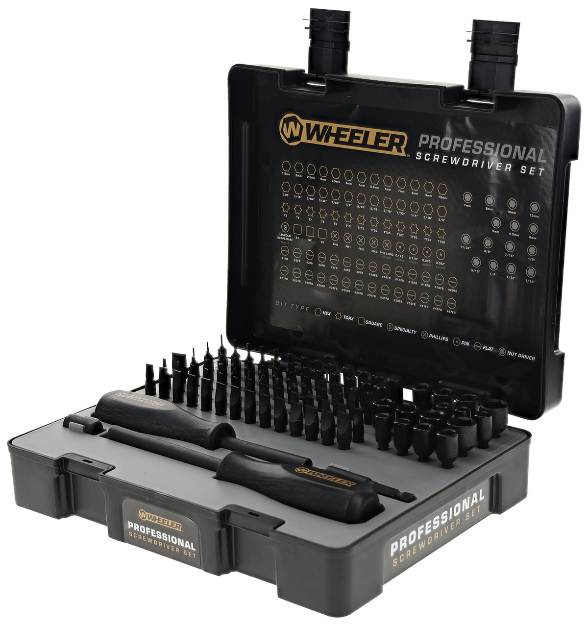 Wheeler 4001003 100-Piece Professional Screwdriver Set, Black