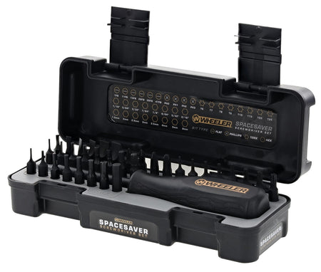 Wheeler 36-Piece SpaceSaver Screwdriver Set, SAE and Metric Hex, Torx, Phillips, and Flat Bits