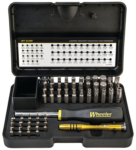 Wheeler 65-Piece Hex and Torx Screwdriver Set, SAE/Metric, Rubber Grip Handle with Micro Driver