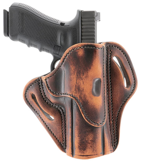 1791 Gunleather BH2.4S Optic Ready OWB Belt Slide Holster Size 2.4S Vintage Leather Right Hand Fits H&K VP9SK/FN 509