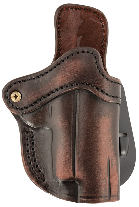 1791 Gunleather Optic Ready Paddle Holster OWB Size 2.3 Vintage Leather Fits Glock 17/Walther PPQ Right Hand