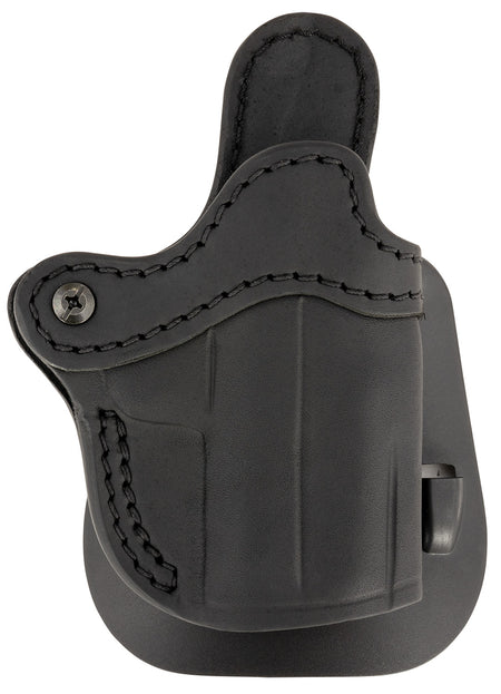 1791 Gunleather Optic Ready Compact Paddle Holster OWB Black Leather Fits Glock 43/Taurus GX4/Sig P365 Right Hand