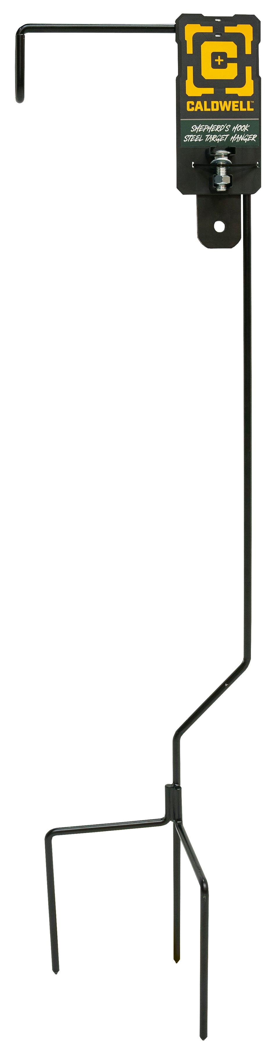 Caldwell 3002281 Shepherd's Hook Target Hanger CP6 Black Steel 45" Standing
