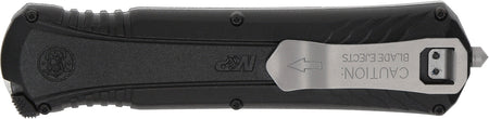 Smith & Wesson 1181878 M&P 3.50" OTF Dagger Plain Satin AUS-8A SS Blade 5.16" Black Handle with Pocket Clip