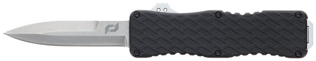 Schrade Uproar D/A OTF Bayonet 3.35" Plain Satin D2 Steel Blade 4.25" Aluminum Handle