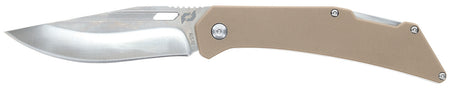 Schrade Slingshot 4" Lockback Folder Recurve Clip Point Satin AUS-10 Blade 5" G10 Handle
