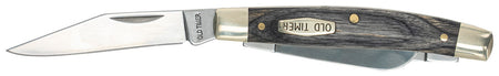 Old Timer 1149100 Heritage Series Middleman 340T Folding Knife Clip/Pen/Sheepsfoot D2 Blade Gray Wood Laminate Handle