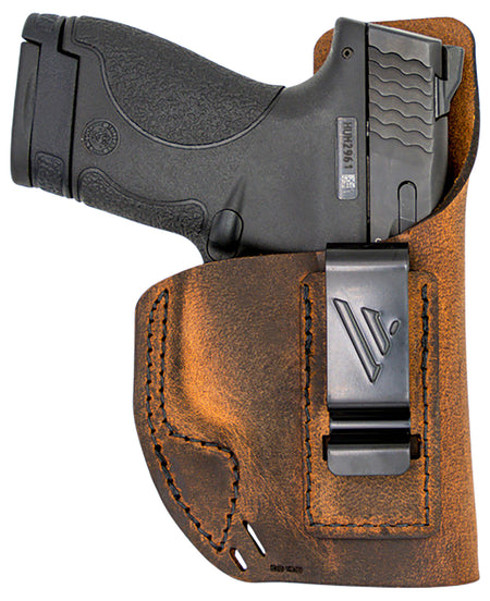 Versacarry Element IWB Size 02 Brown Leather Belt Clip Holster