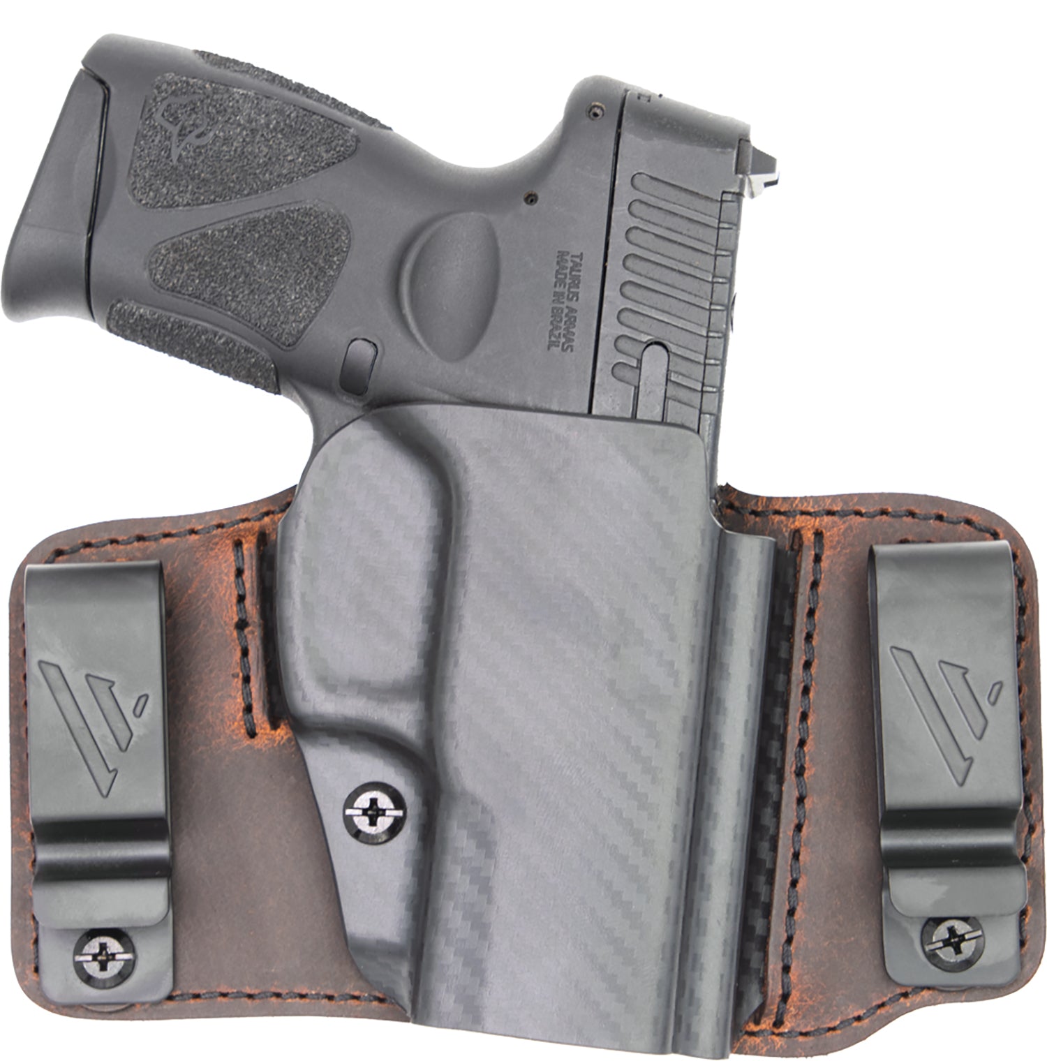 Versacarry Insurgent Deluxe IWB/OWB Brown Polymer Belt Clip Holster for Sig P365 Right Hand