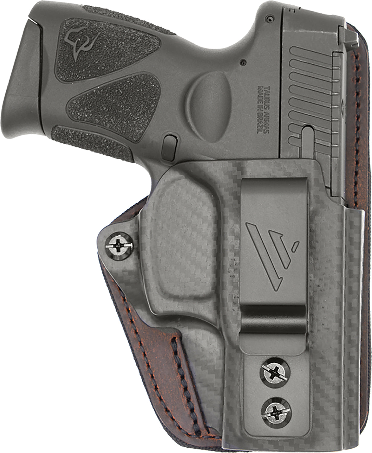 Versacarry CFC211HCT Comfort Flex Custom IWB Holster Brown Polymer Belt Clip for Springfield Hellcat Right Hand