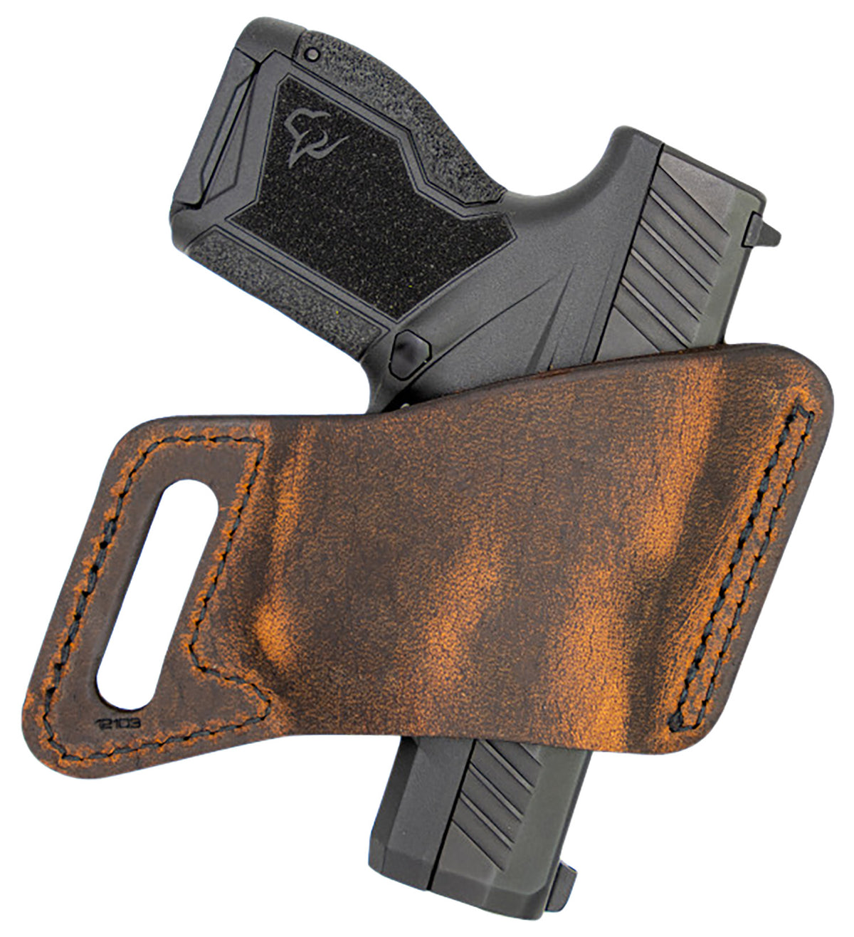 Versacarry 12102 Arma OWB Size 02 Brown Leather Belt Slide Holster