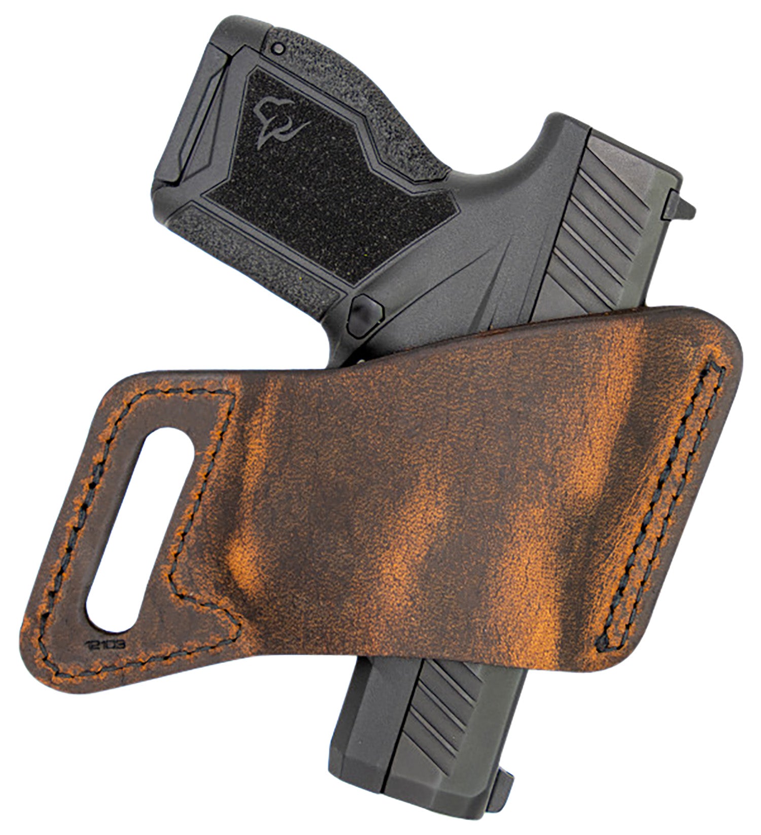 Versacarry 12102 Arma OWB Size 02 Brown Leather Belt Slide Holster