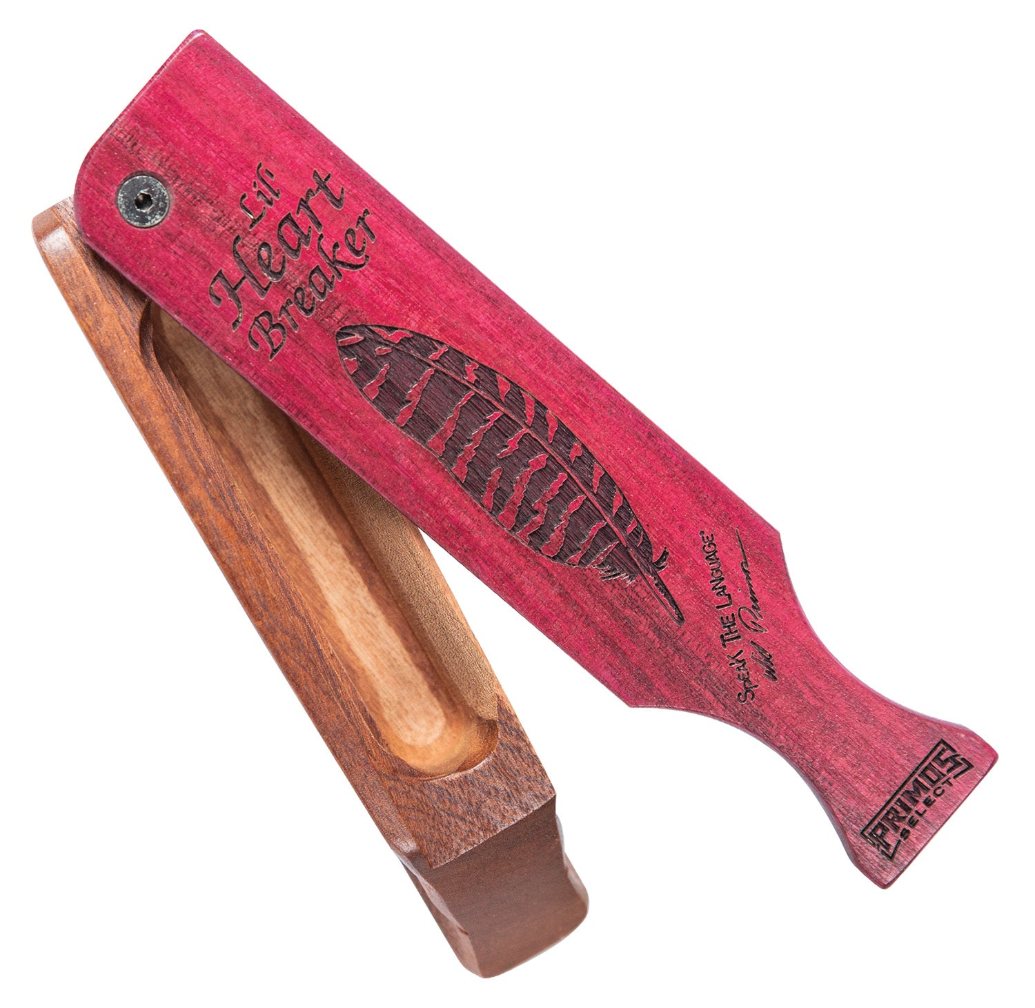 Primos 230 Lil' Heartbreaker Turkey Box Call Natural/Purple Mahogany