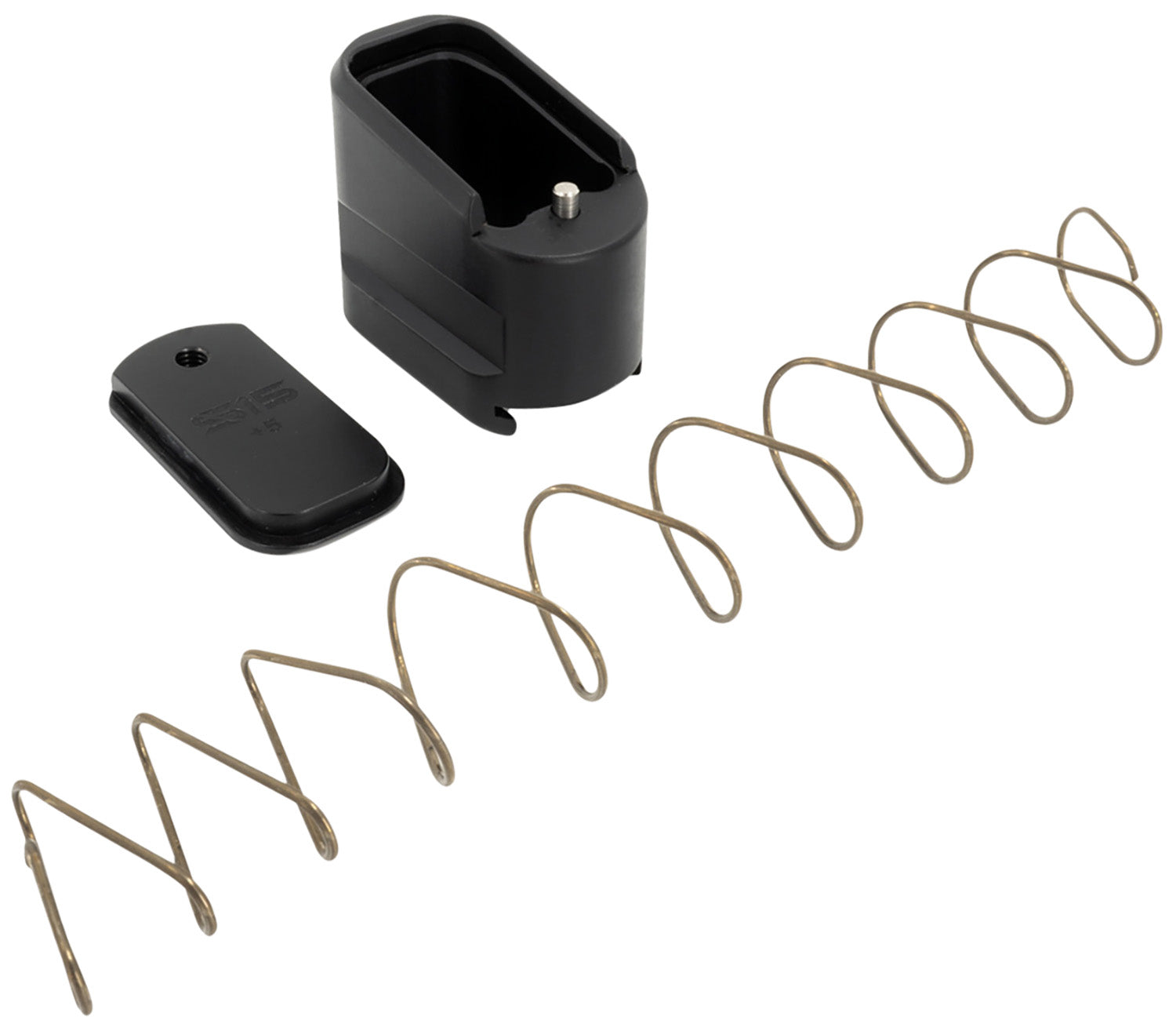 Shield Arms SAS15ME5BLK +5 Round Extension for S15 Magazine – Black Anodized Aluminum
