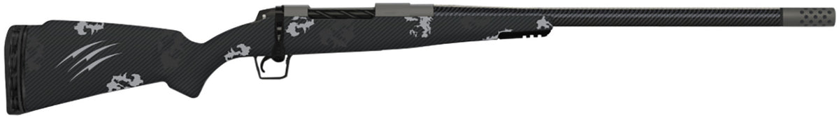 Fierce Firearms TROG300PRC24GP CT Rogue 300 PRC 3+1 24" Carbon Fiber Barrel, Glacier Cerakote Titanium Rec, Phantom Camo Rogue Stock