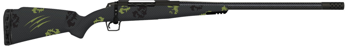 Fierce Firearms TROG300WIN24BF CT Rogue 300 Win Mag 3+1 24" Carbon Fiber Barrel, Black Cerakote Titanium Rec, Forest Camo Rogue Stock