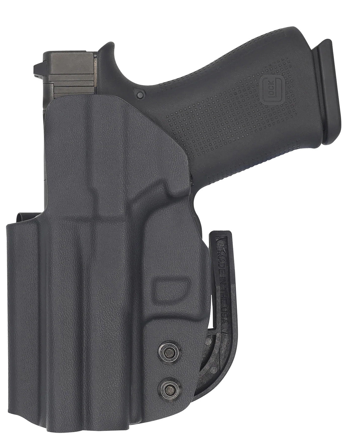 C&G Holsters 0062100 Covert IWB Kydex Holster Black Belt Clip for Glock 43/43X