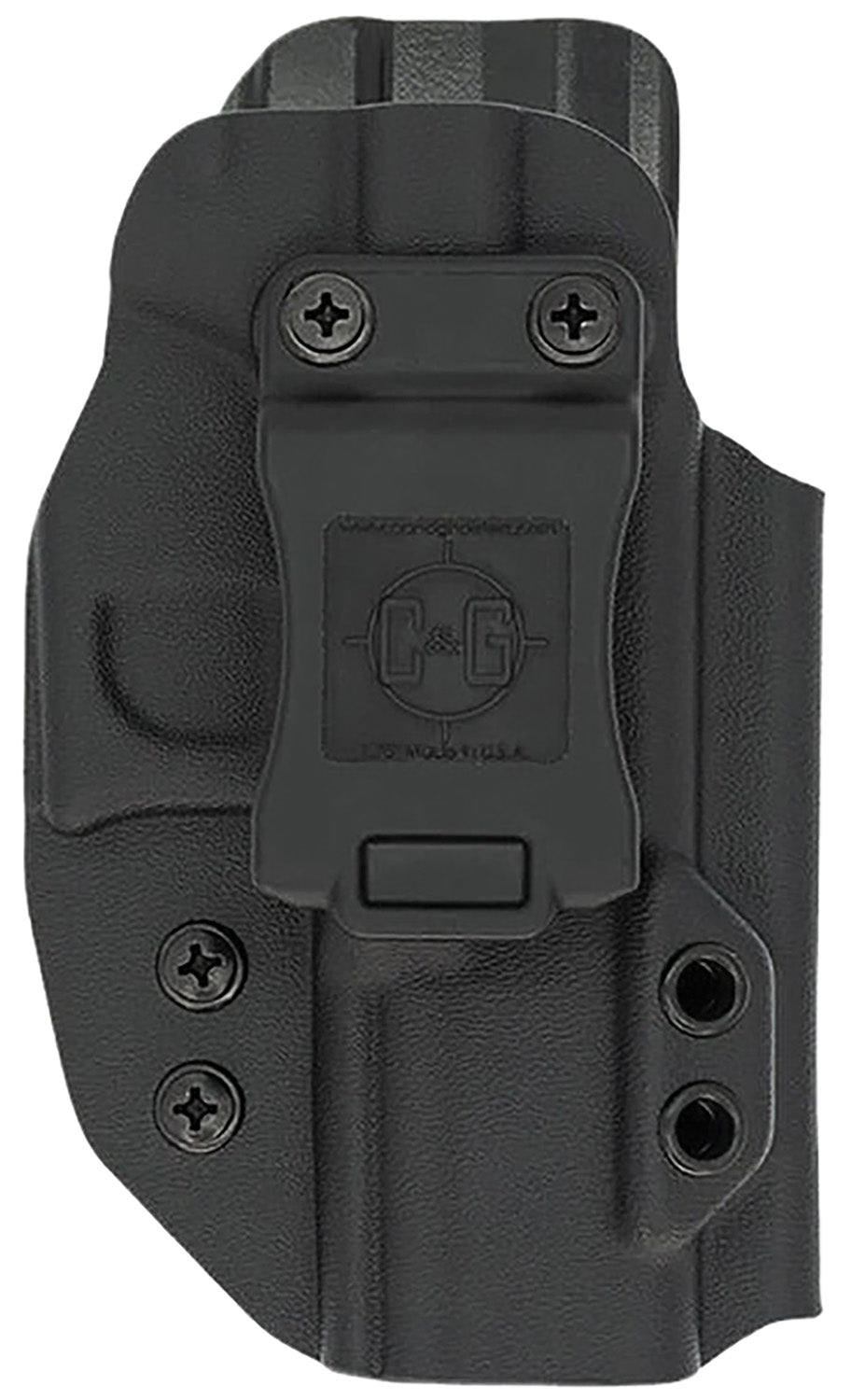 C&G Holsters 0526100 Covert IWB Kydex Holster Black Belt Clip for S&W Shield 9/40