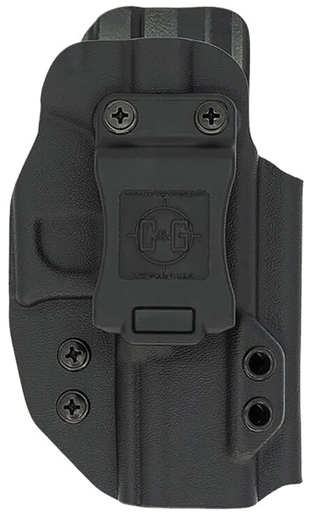 C&G Holsters 0526100 Covert IWB Kydex Holster Black Belt Clip for S&W Shield 9/40
