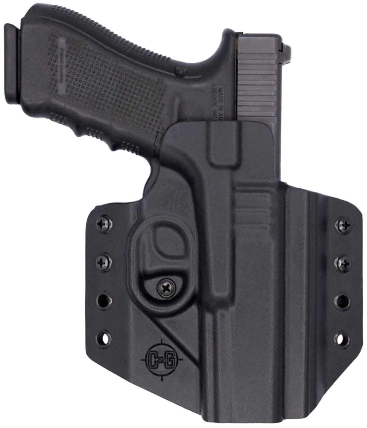 C&G Holsters Covert OWB Kydex Holster for Glock 17 22 47 Black
