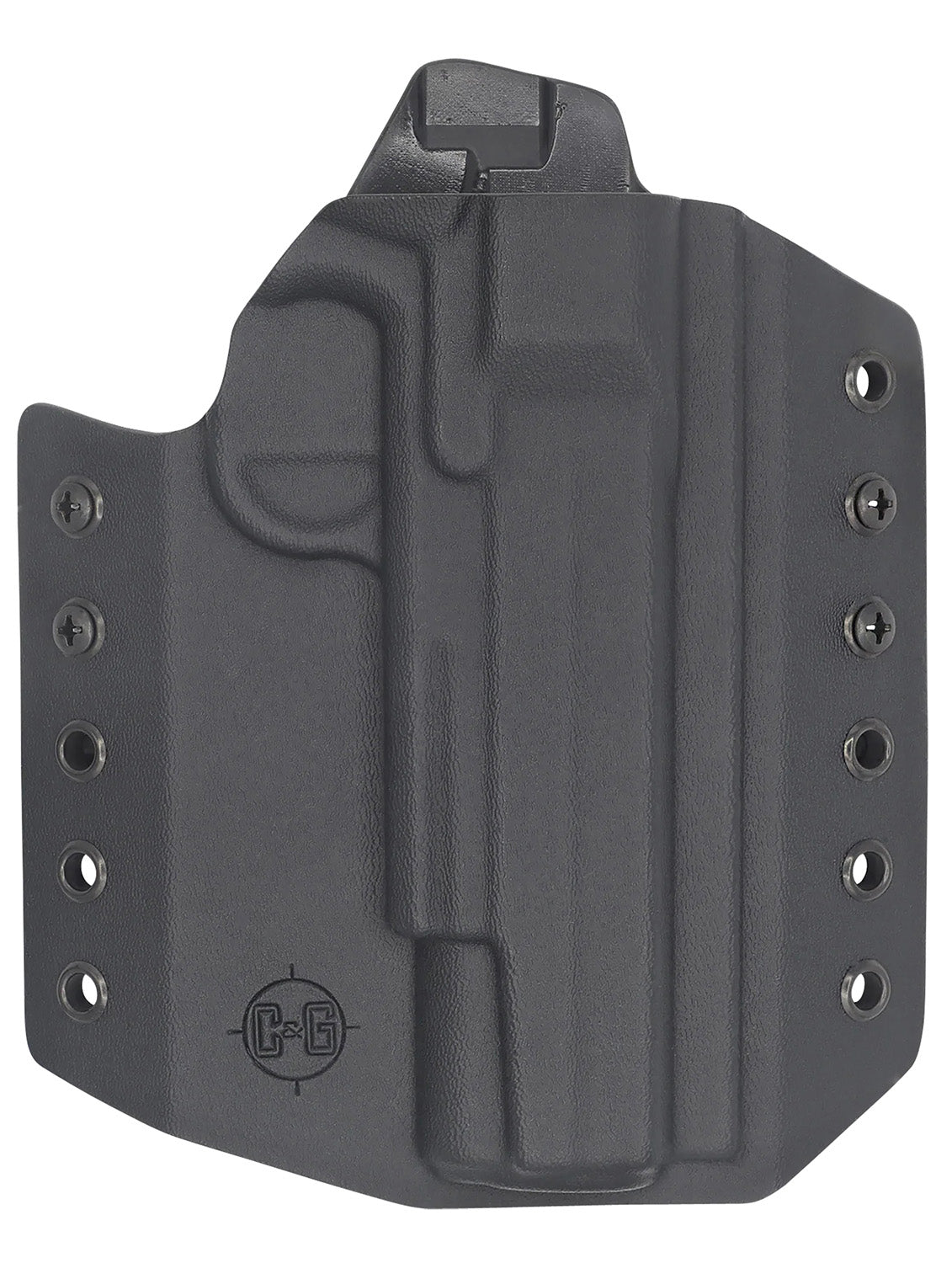 C&G Holsters Covert OWB Kydex Holster for Sig 1911 Rail 5 Inch Black