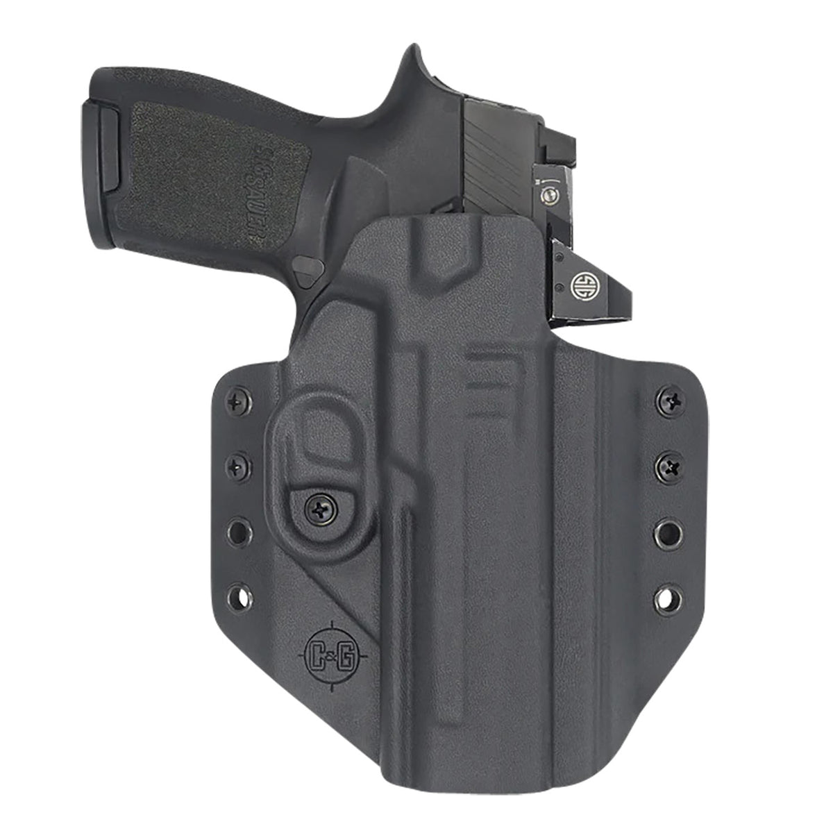 C&G Holsters 0280100 Covert OWB Kydex Belt Loop Holster Sig P320 M17/X5 Right Hand