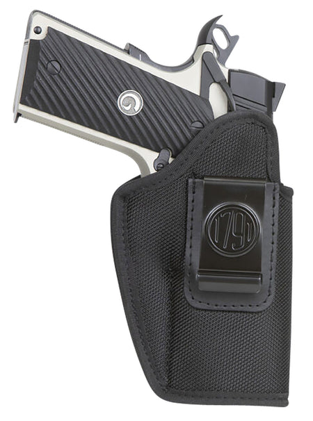 1791 Gunleather Premium Nylon IWB Holster Size 04 Black Ballistic Nylon Belt Clip Right Hand Fits Glock 17