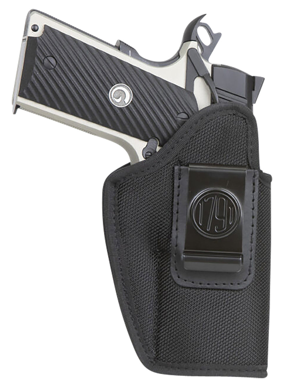 1791 Gunleather Premium Nylon IWB Holster Size 04 Black Ballistic Nylon Belt Clip Right Hand Fits Glock 17