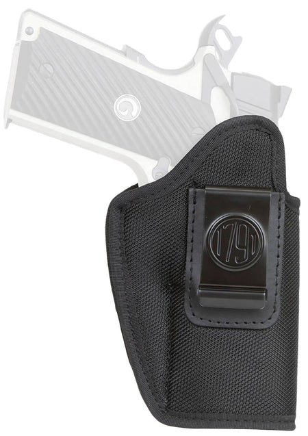 1791 Gunleather Premium Nylon IWB Holster Size 04 Black Ballistic Nylon Clip-On Left Hand Fits Glock 17