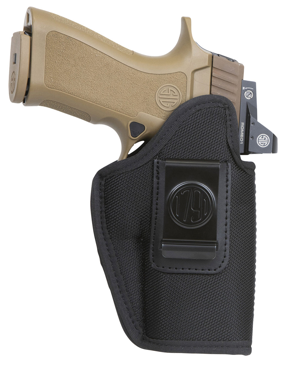 1791 Gunleather Premium Nylon IWB Holster Size 05 Black Ballistic Nylon Clip-On Left Hand Fits Sig P320
