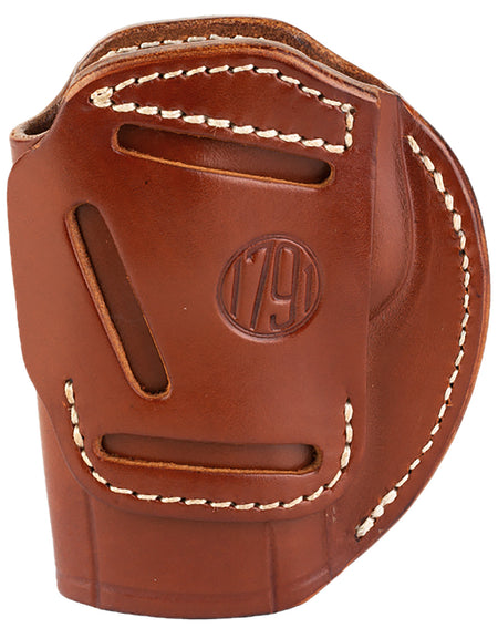 1791 Gunleather 3-Way IWB/OWB Size 06 Classic Brown Leather Holster Ambidextrous Fits Beretta 92 Sig P320