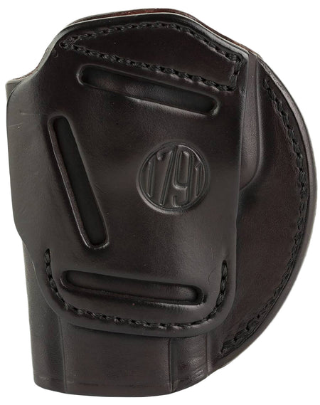 1791 Gunleather 3-Way IWB/OWB Size 06 Signature Brown Leather Holster for Beretta 92, Walther PPQ, Sig P320 - Ambidextrous