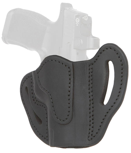 1791 Gunleather OR-BHC MAX Optic Ready OWB Compact Stealth Black Leather Belt Slide - Sig P365XL/Glock 48 Right Hand