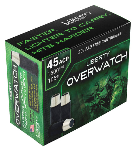 Liberty Ammunition LAOW451051600 OverWatch Open Cavity Design  105 Grain .45 ACP/Auto