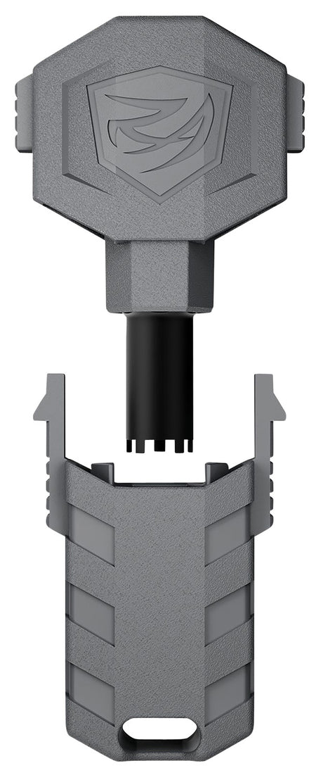 Real Avid AVARFSAPRO Front Sight Adjuster Pro Black/Gray for AR-15 4 & 5 Pin Sights