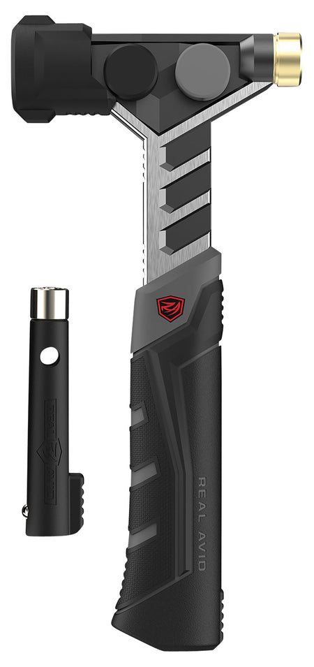 Real Avid Armorer's Hammer Black/Stainless with Magnetic Pin Starter and Interchangeable Heads