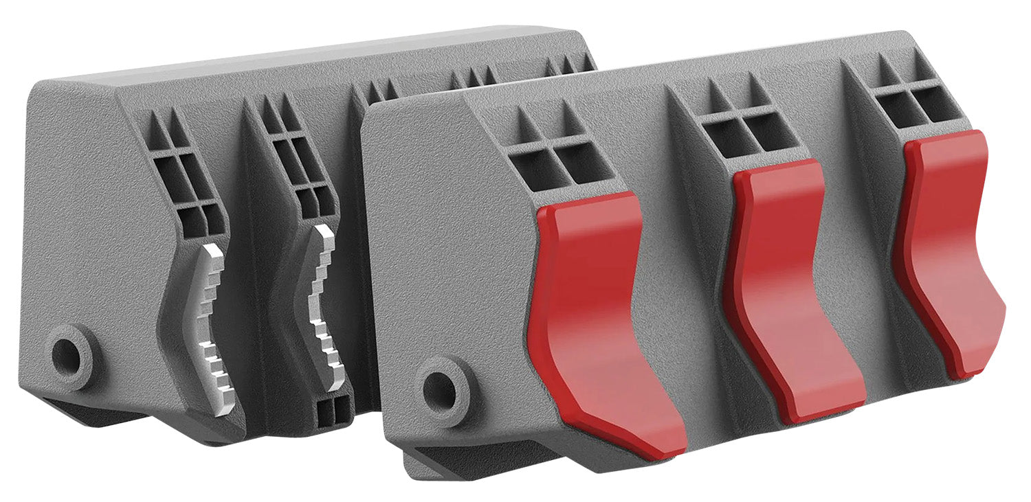 Real Avid AVSFJPF Smart-Jaws Tube-Fit Vise Sleeves Reversible Gray/Red Rubber Overmold and Steel Side