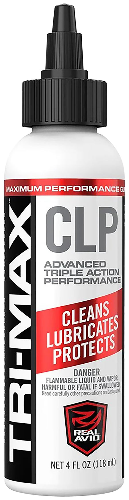 Real Avid Tri-Max CLP 4 oz Squeeze Bottle All-in-One Gun Cleaner and Lubricant